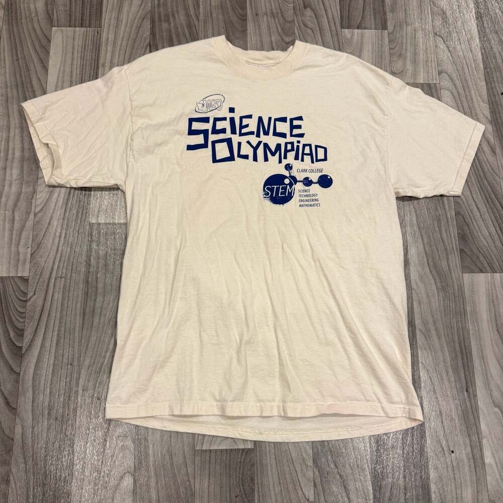 Vintage Washington Science Olympiad STEM Clark College Graphic T-Shirt XL